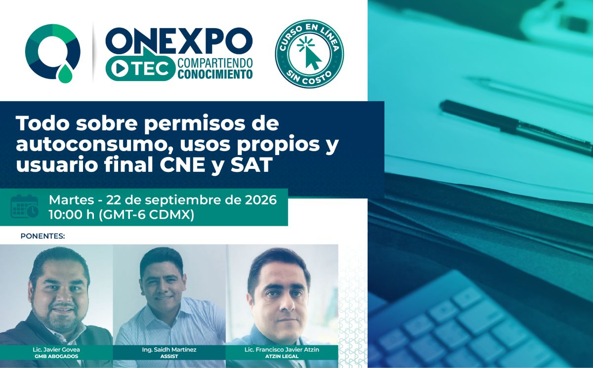 Todo sobre permisos de autoconsumo, usos propios y usuario final CNE y SAT - Inscríbete antes del 22 de septiembre